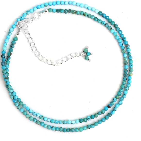 Gempires Natural Necklace, Faceted Beads, Energy Healing Crystals, Silver Plated - Picture 2 of 9